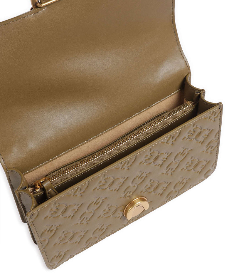 Pinko Love One Mini Shoulder bag piantagione/antique gold
