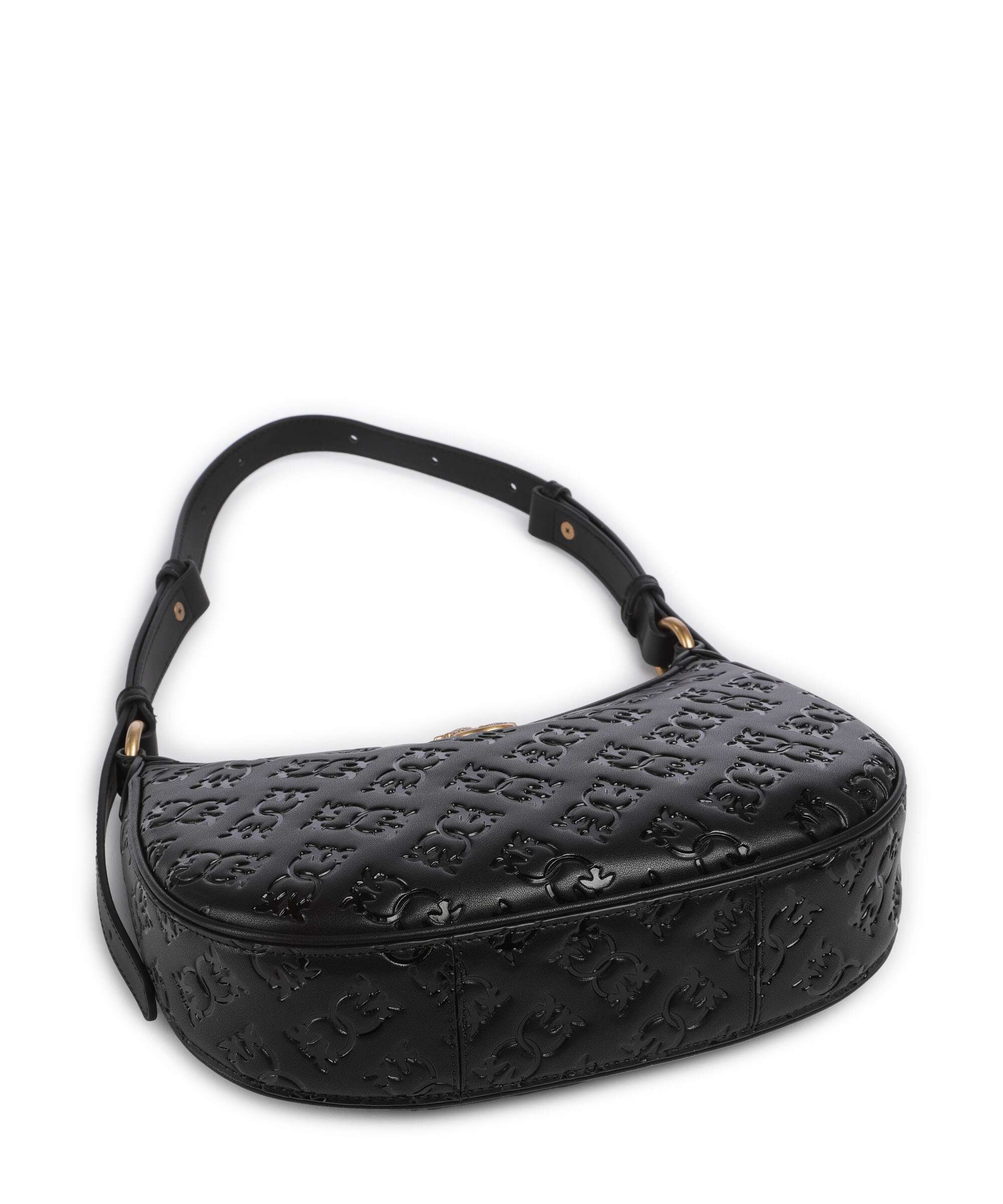 Pinko Half Moon Mini Shoulder bag nero/antique gold