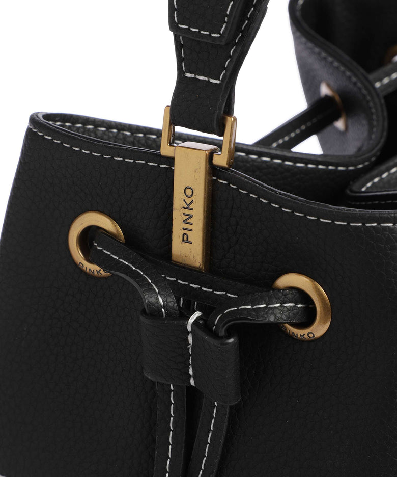 Pinko Secchiello Mini Bucket bag nero/antique gold
