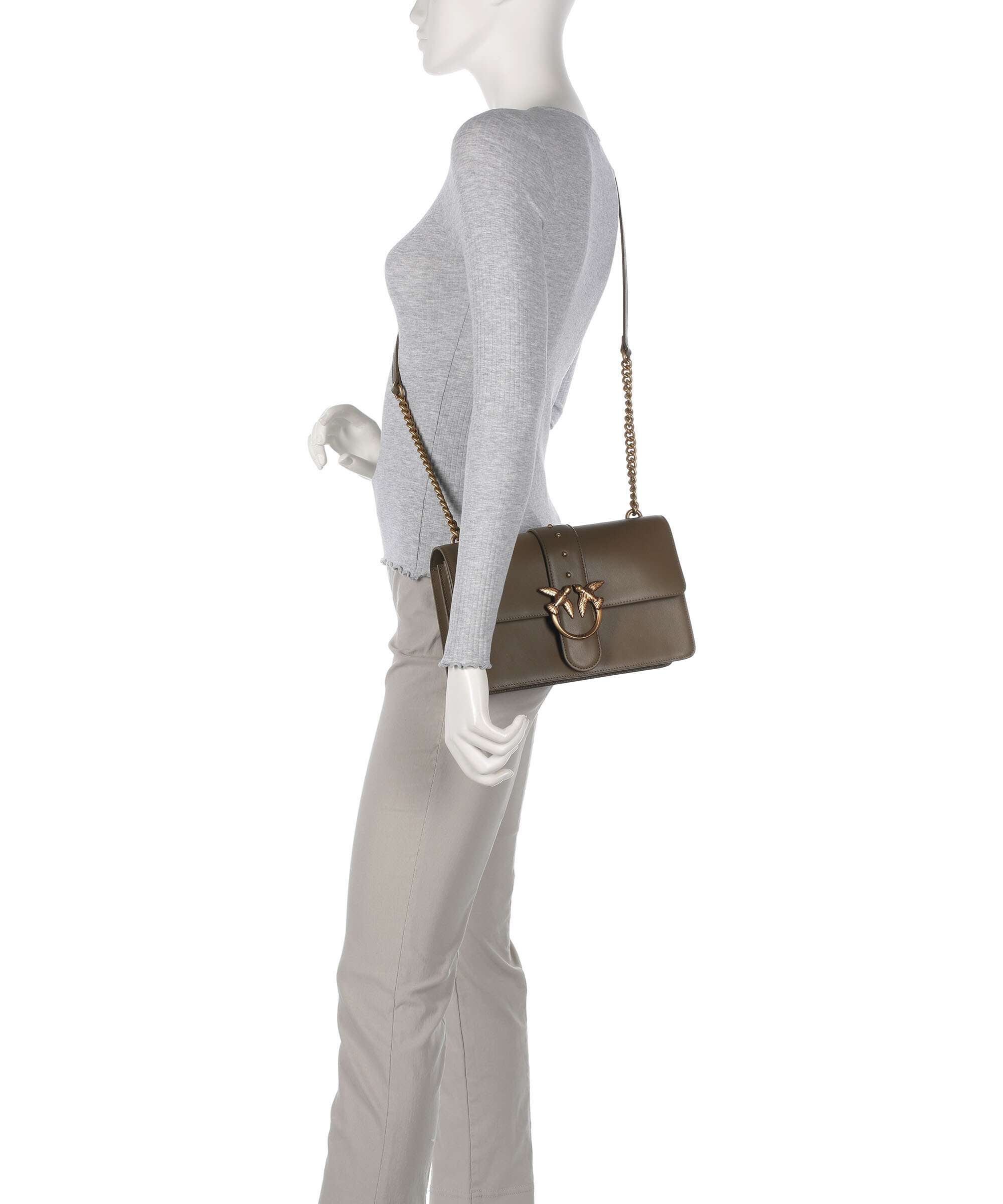 Pinko Love One Classic Crossbody bag scricciolo/antique gold