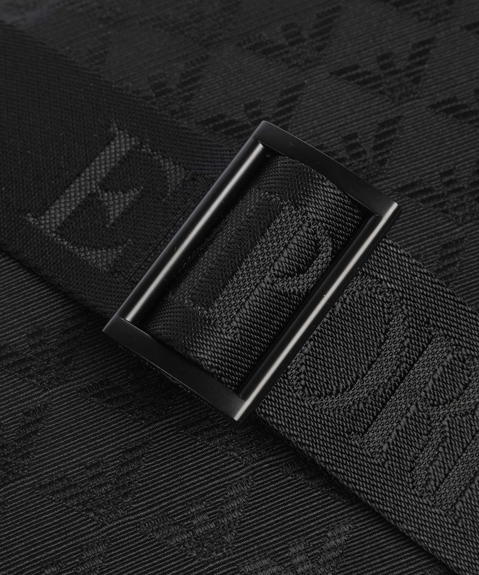 Emporio Armani Omnia Jacquard Crossbody bag black
