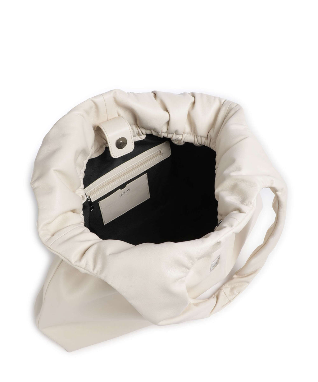 Replay Bucket bag dirty white