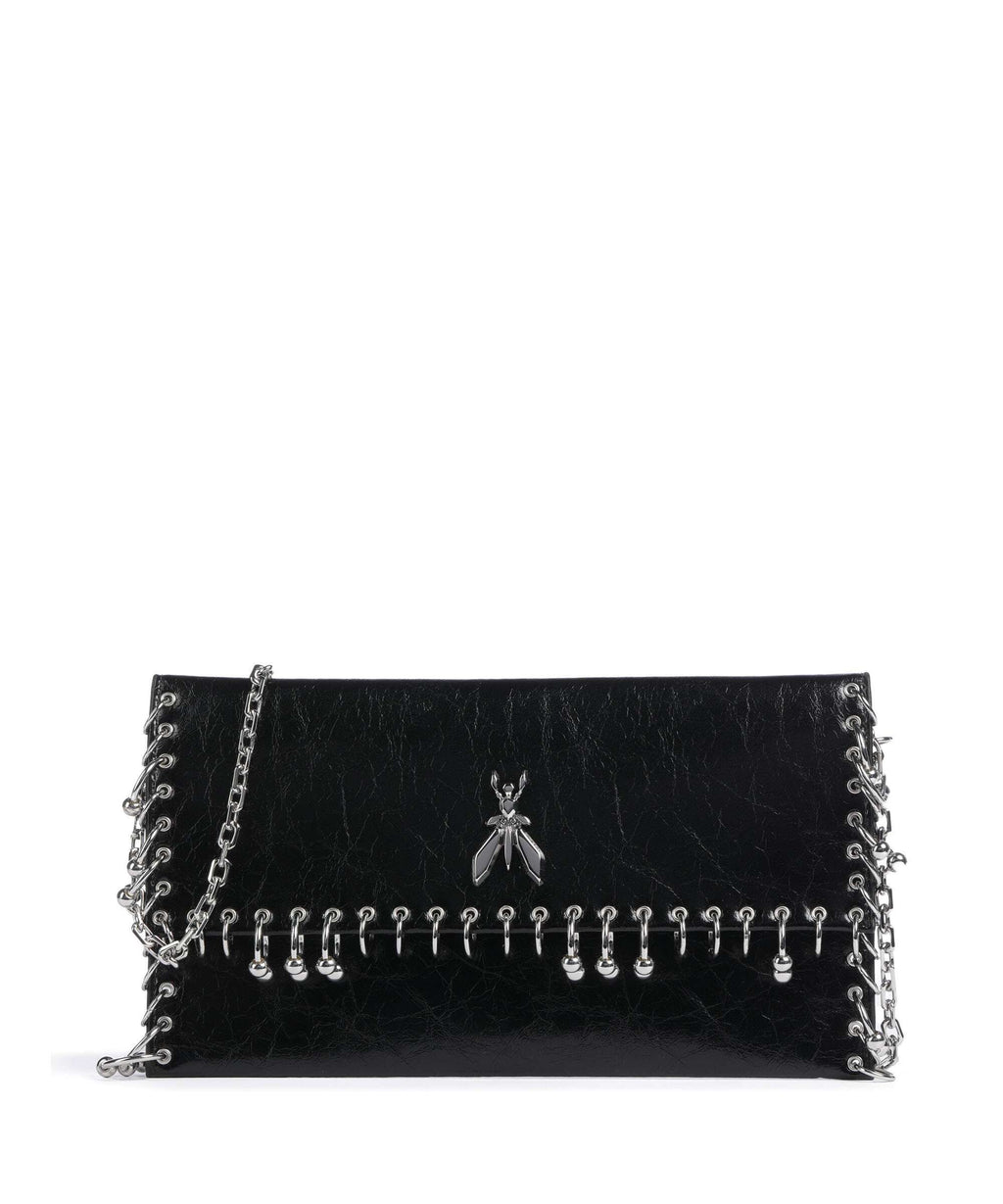 Patrizia Pepe Fly Glossy Crossbody bag nero