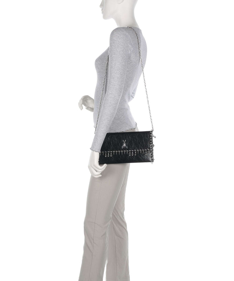Patrizia Pepe Fly Glossy Crossbody bag nero