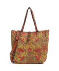 Campomaggi Tote bag beige/cognac/rosso/verde