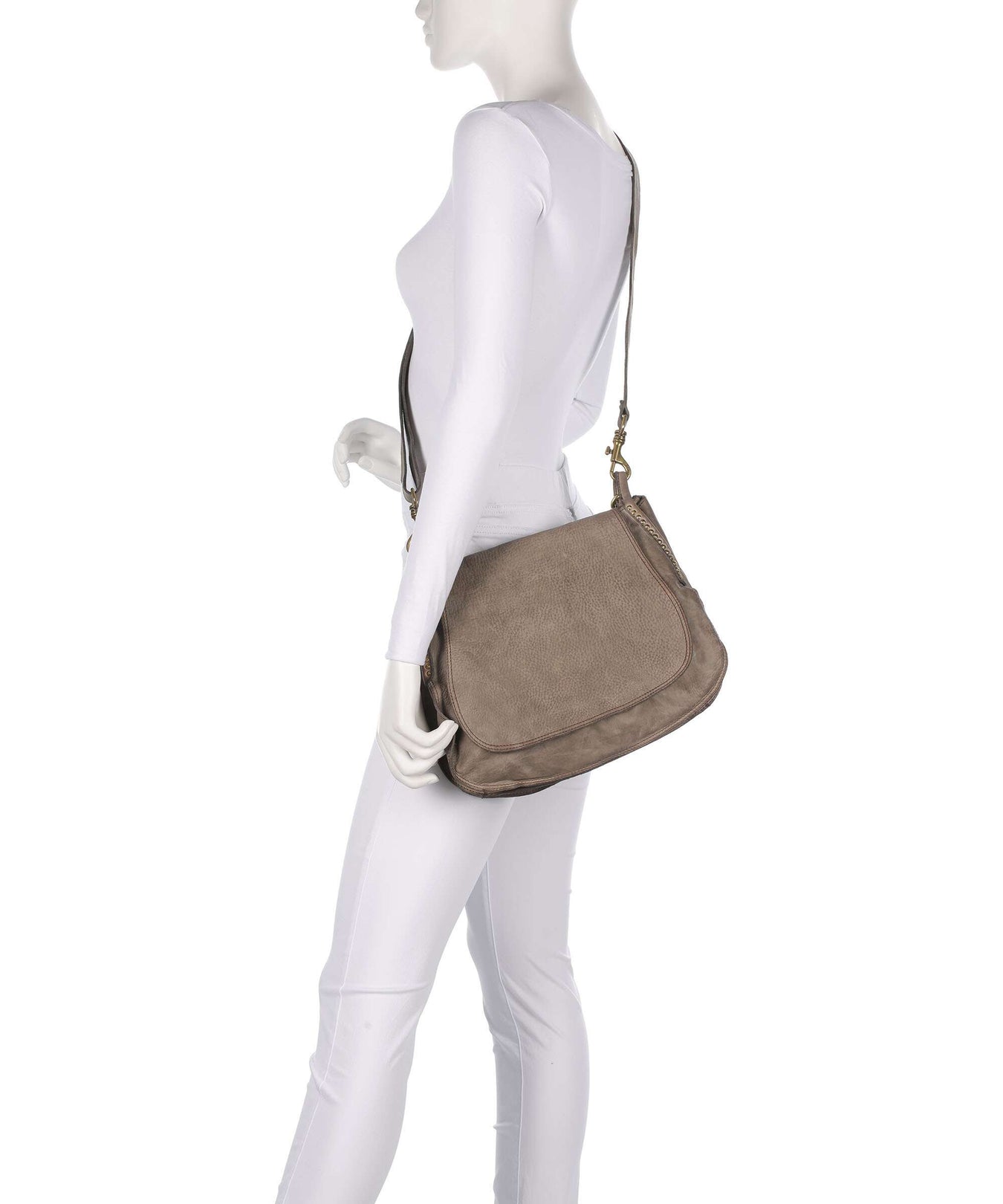 Campomaggi Hobo bag cemento