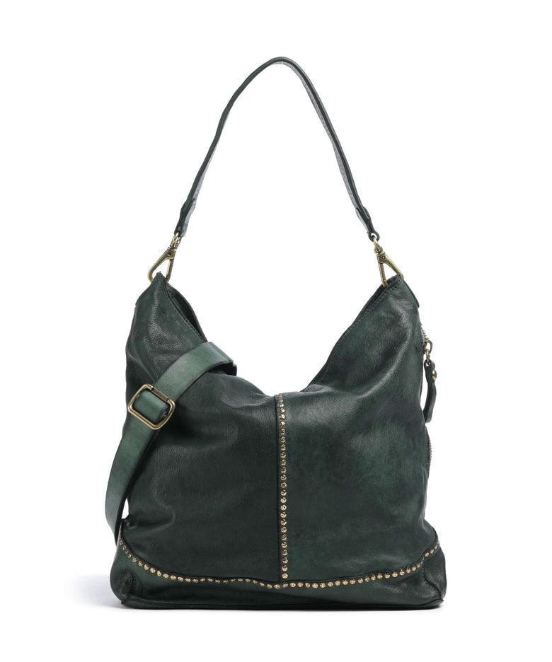 Campomaggi Hobo bag green bottle