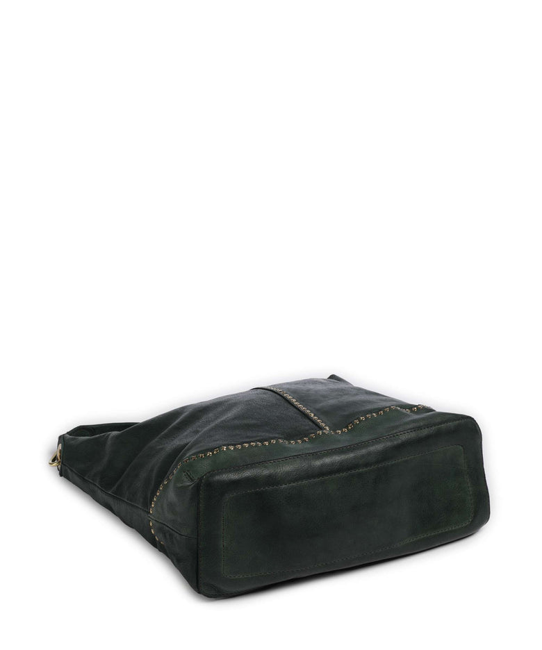 Campomaggi Hobo bag green bottle