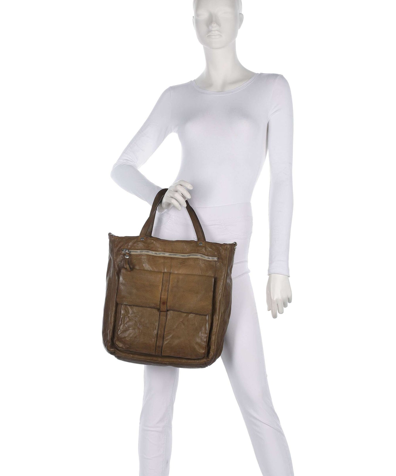 Campomaggi Tote bag verde militare