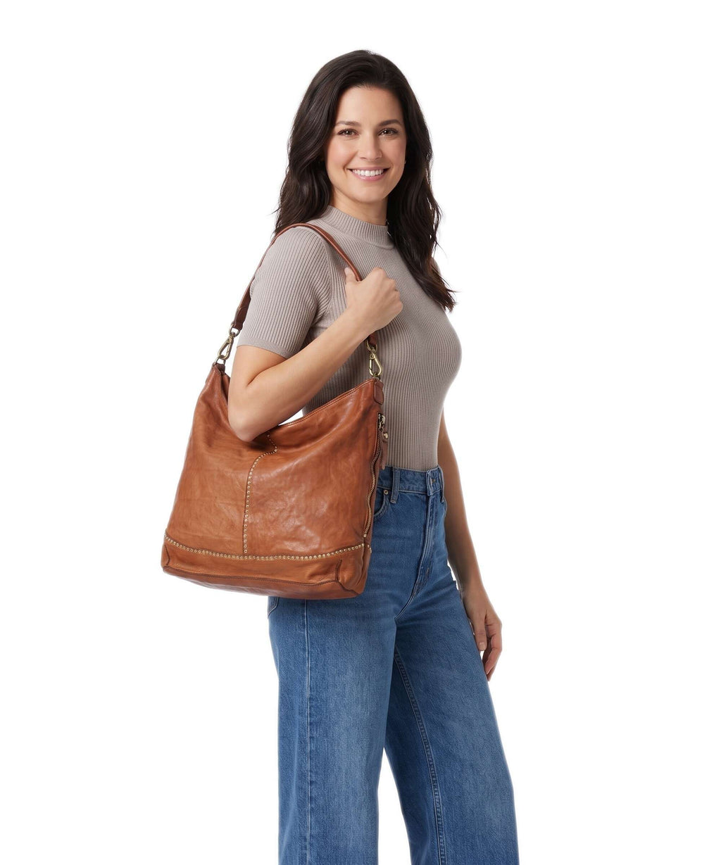 Campomaggi Hobo bag cognac