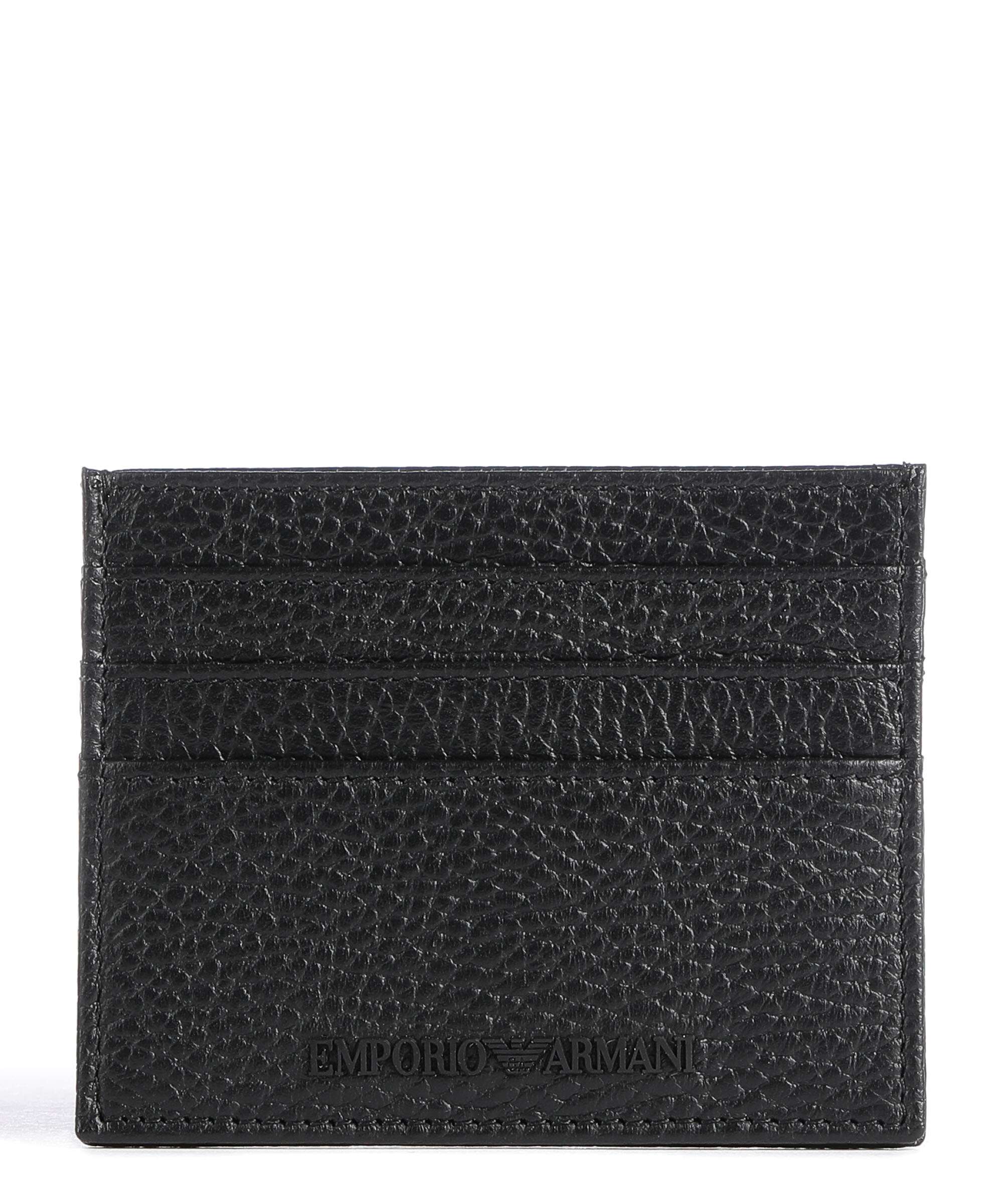 Emporio Armani Business Regenerated Credit card holder nero 