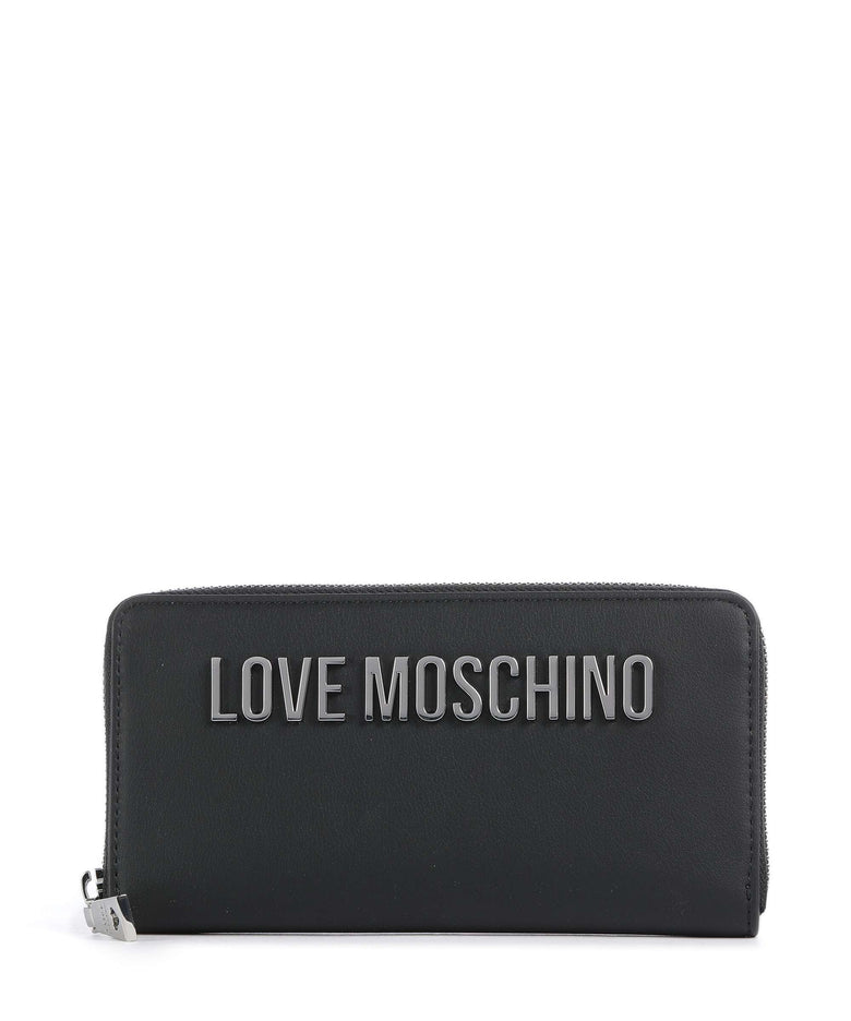 Love Moschino Bold Love Laminated Wallet nero