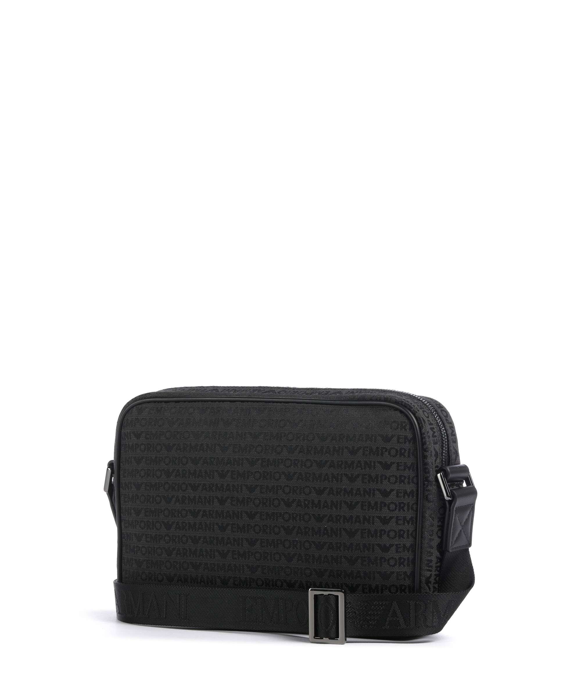 Emporio Armani Logo Jacquard Crossbody bag bristol black