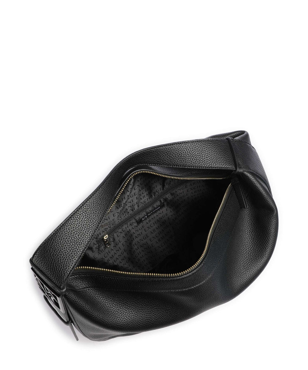 Armani Exchange Susie L Hobo bag black