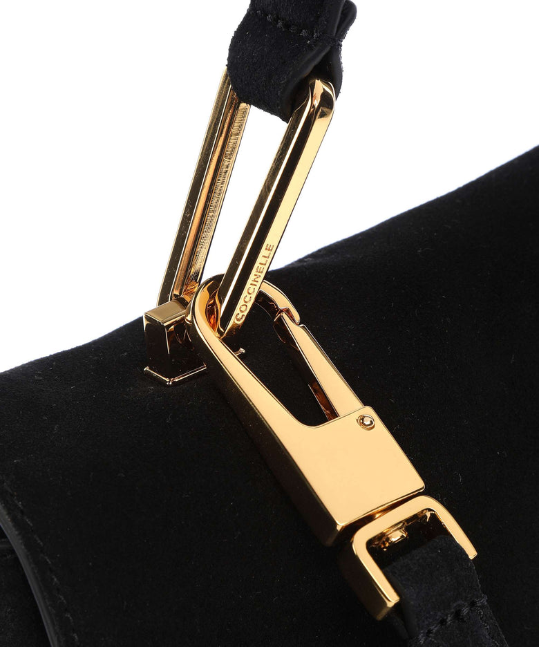 Coccinelle Liya Suede Handbag noir
