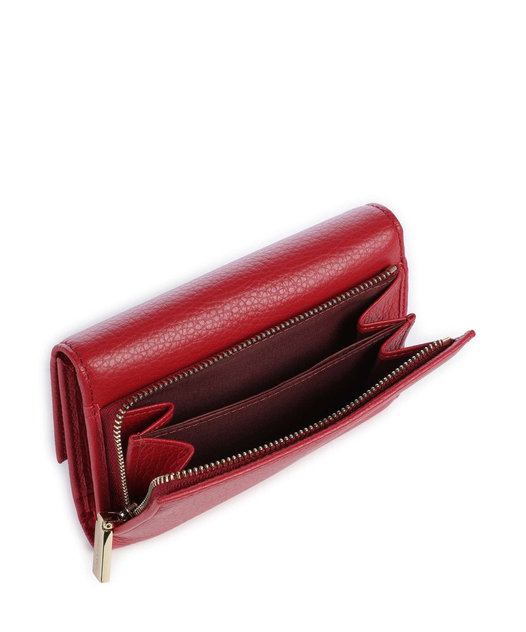 Coccinelle Metallic Soft RFID Wallet ruby