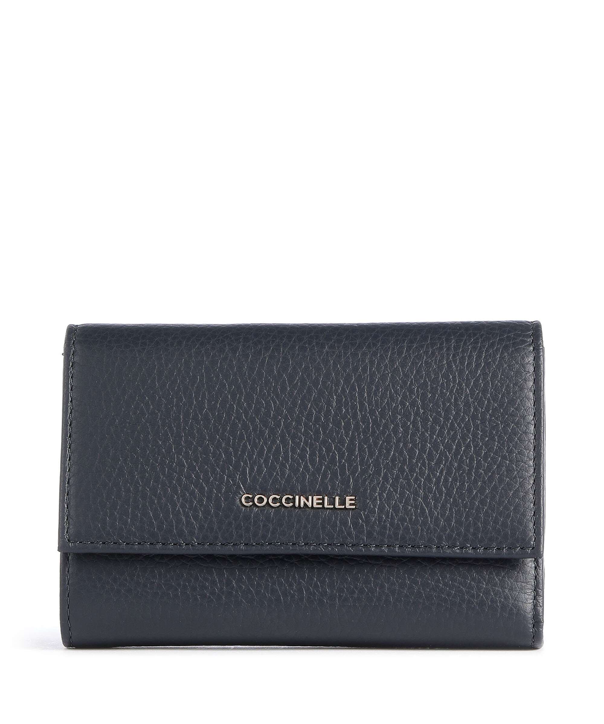 Coccinelle Metallic Soft RFID Wallet midnight blue