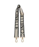 Coccinelle Nastro Signature Bag strap chalk/noir