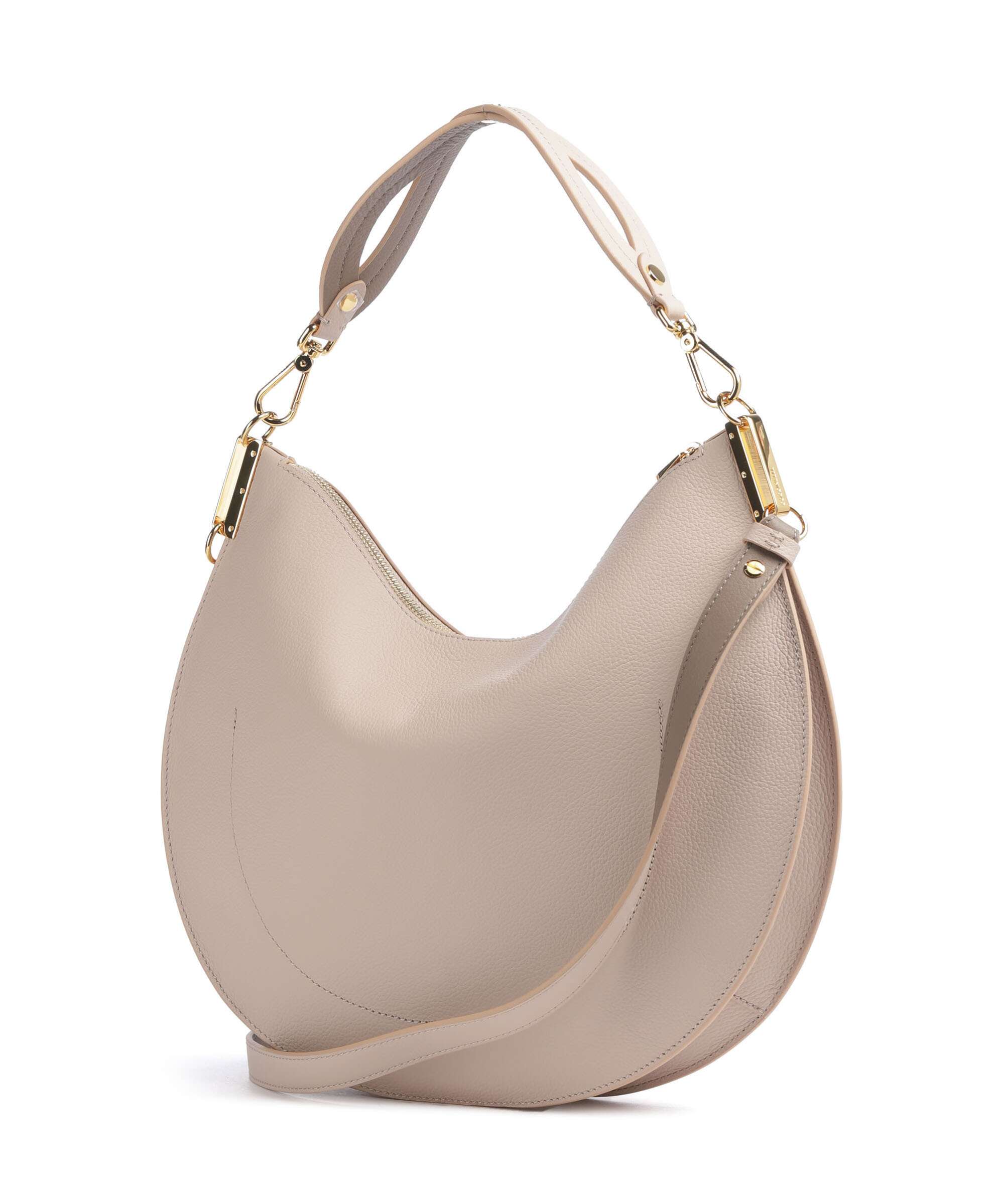Coccinelle Sunup Hobo bag rosette/warm taupe