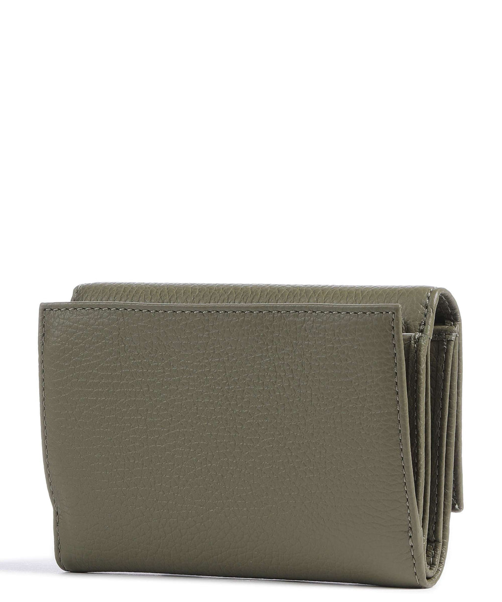Coccinelle Metallic Soft RFID Wallet laurel green