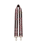 Coccinelle Nastro Signature Bag strap multicolour/fondant brown
