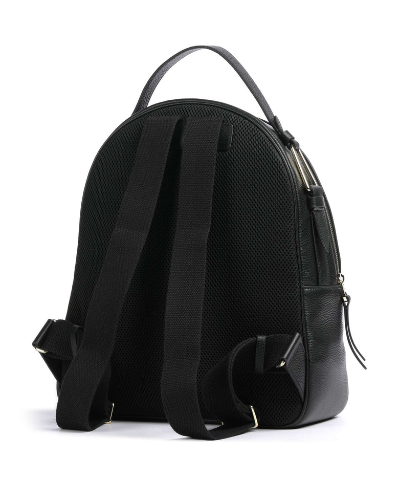coccinelle black leather backpack Coccinelle Malory Backpack grained leather noir