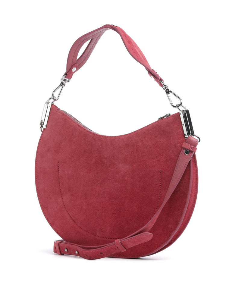 Coccinelle Sunup Suede Hobo bag rosewood