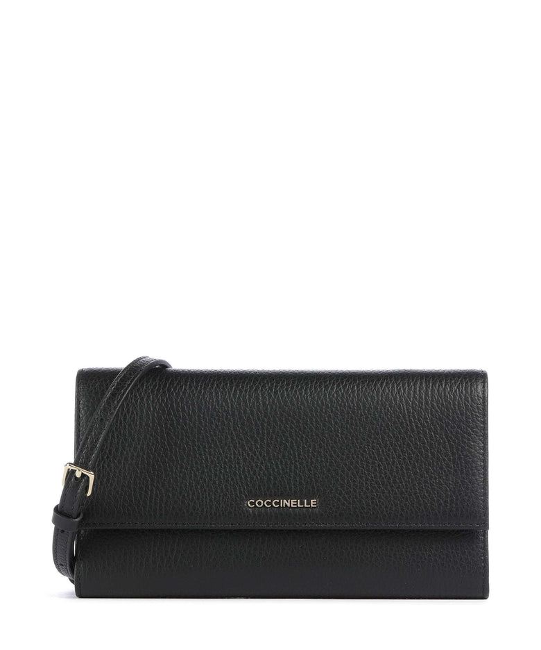Coccinelle Metallic Soft Wallet noir