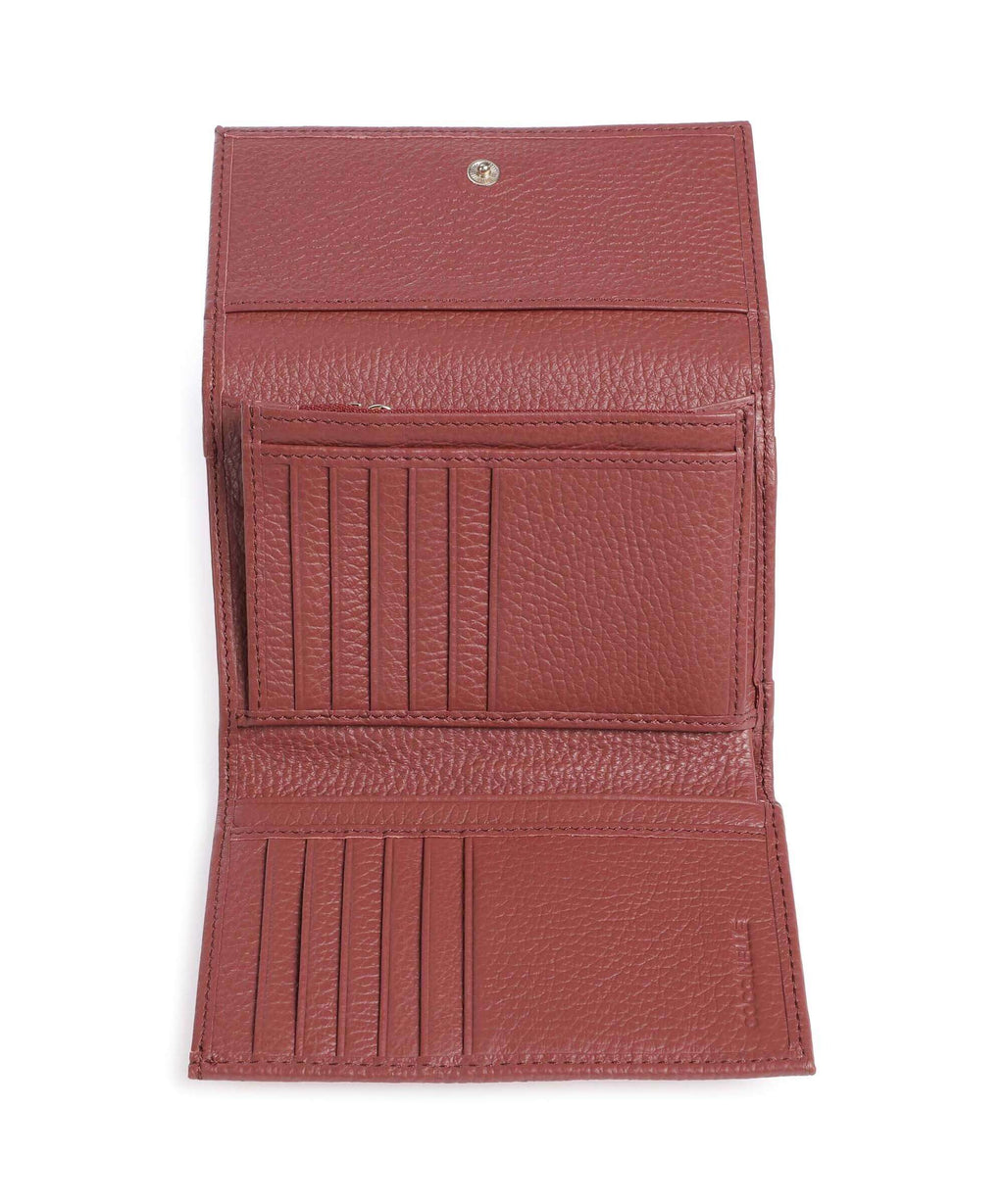 Coccinelle Metallic Soft Wallet brandy