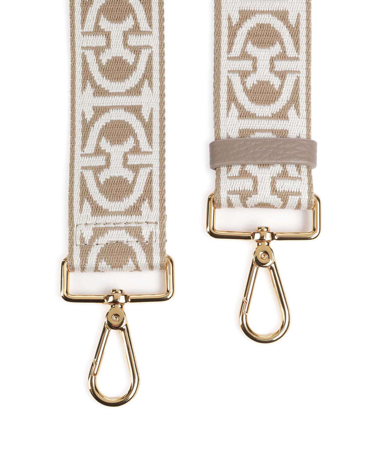 Coccinelle Nastro Monogram Bag strap multicolour/sand/warm taupe