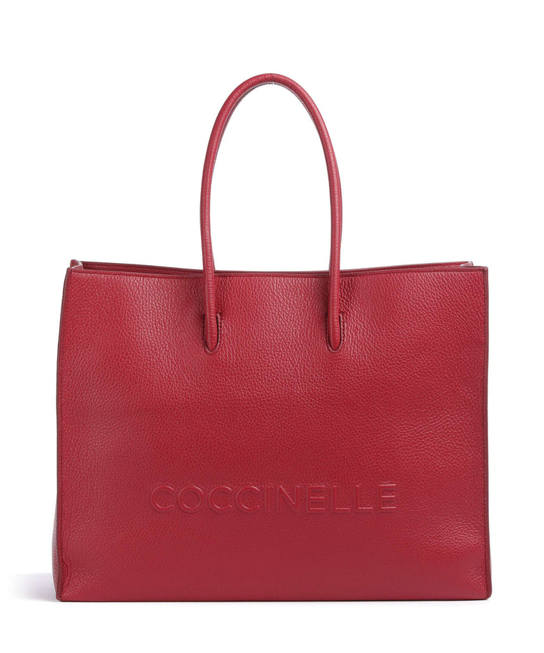 Coccinelle Myrtha Maxi Logo Tote bag sangria