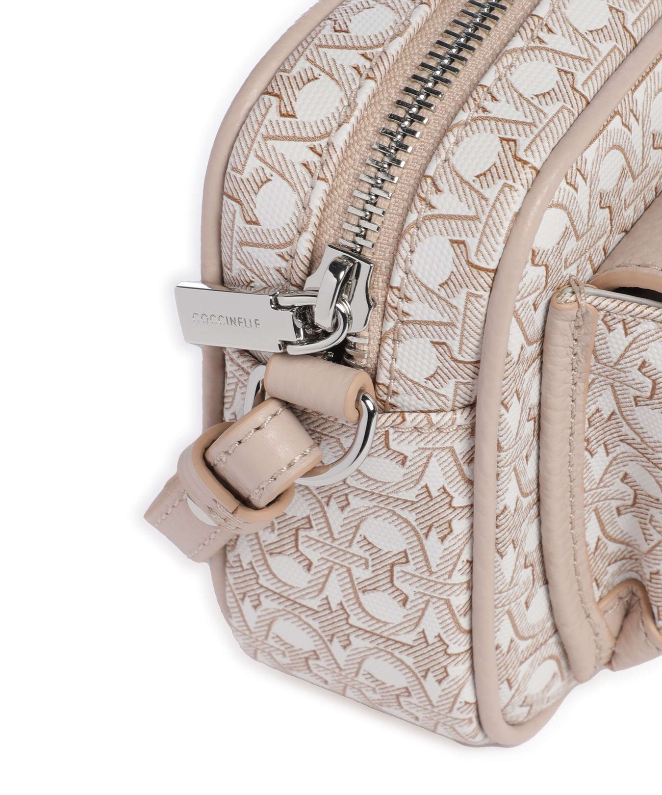 Coccinelle Beat Monogram Crossbody bag multicolour/blanco/rosette