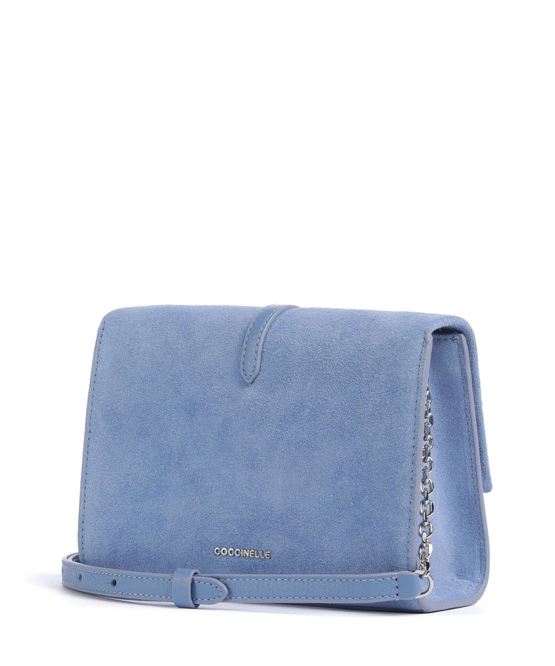 Coccinelle Dorian Suede Crossbody bag azul