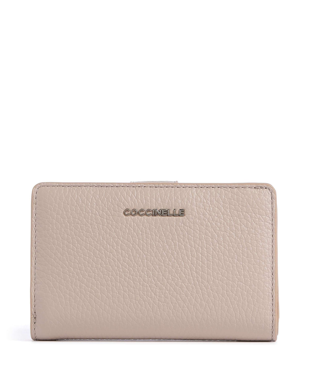 Coccinelle Metallic Soft Wallet rosette