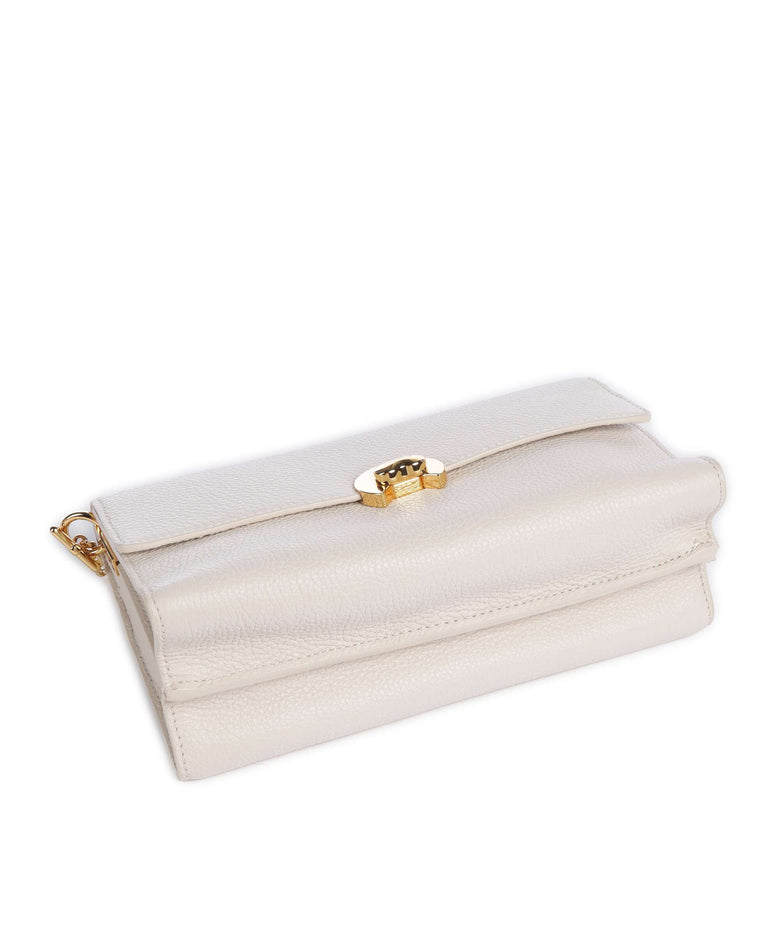 Coccinelle Binxie Crossbody bag lambskin white