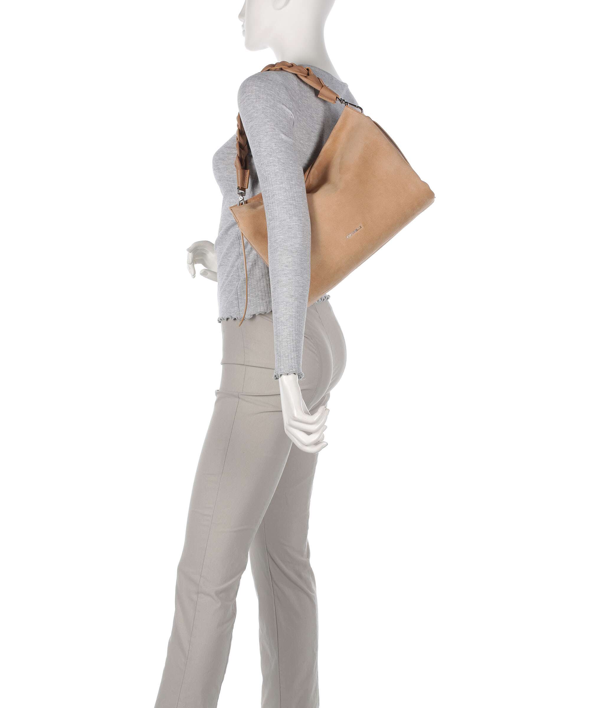 Coccinelle Boheme Suede Hobo bag skin