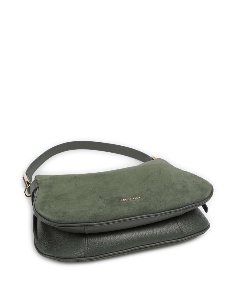Coccinelle Magie Suede Hobo bag alga