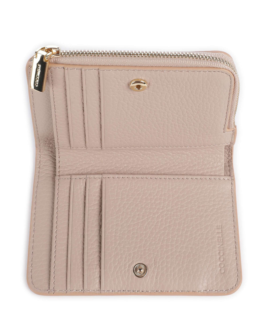 Coccinelle Metallic Soft Wallet rosette