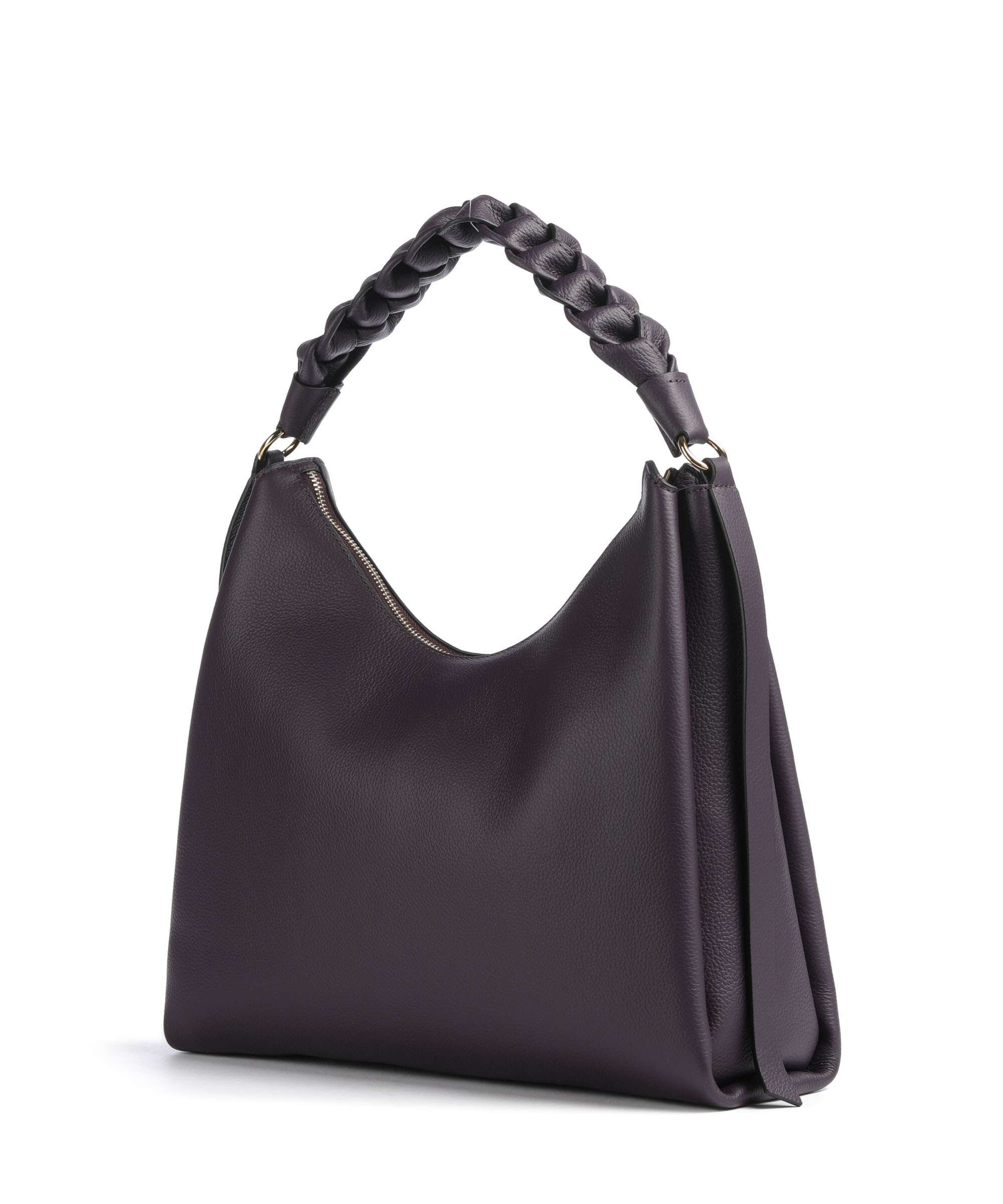 Coccinelle Boheme Grana Double Hobo bag prune/ribes