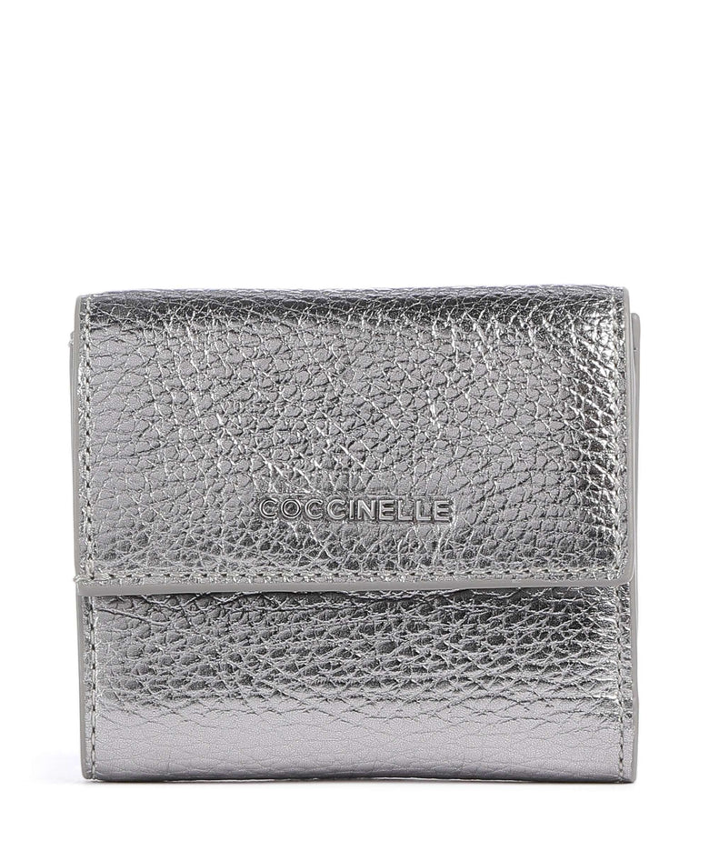 Coccinelle Metallic Soft Wallet steel