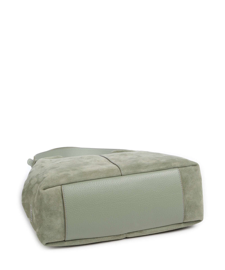 Coccinelle C-Easy Suede Hobo bag greenery