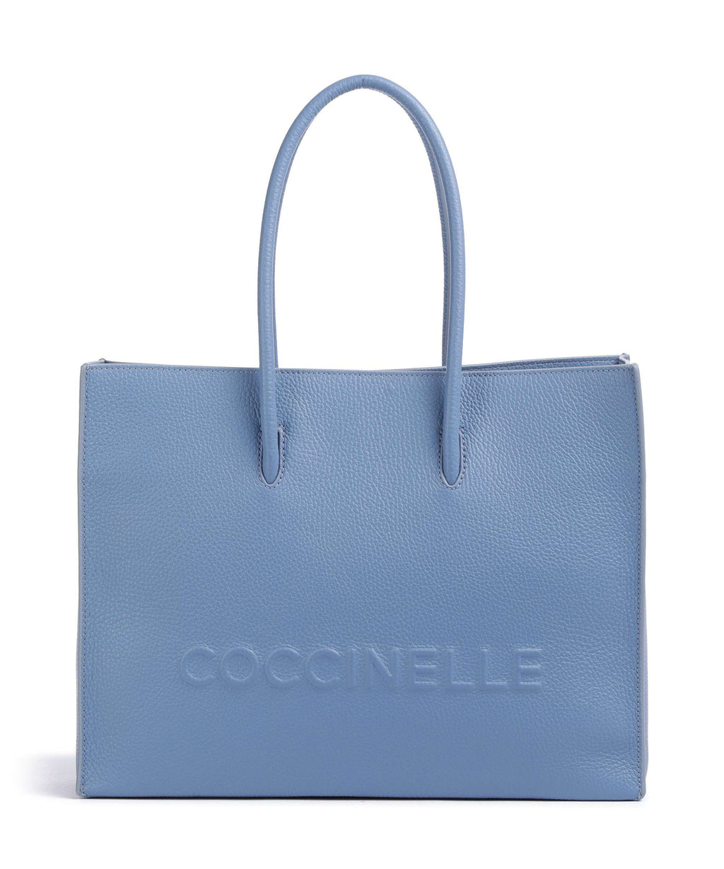 Coccinelle Myrtha Maxi Logo Tote bag azul