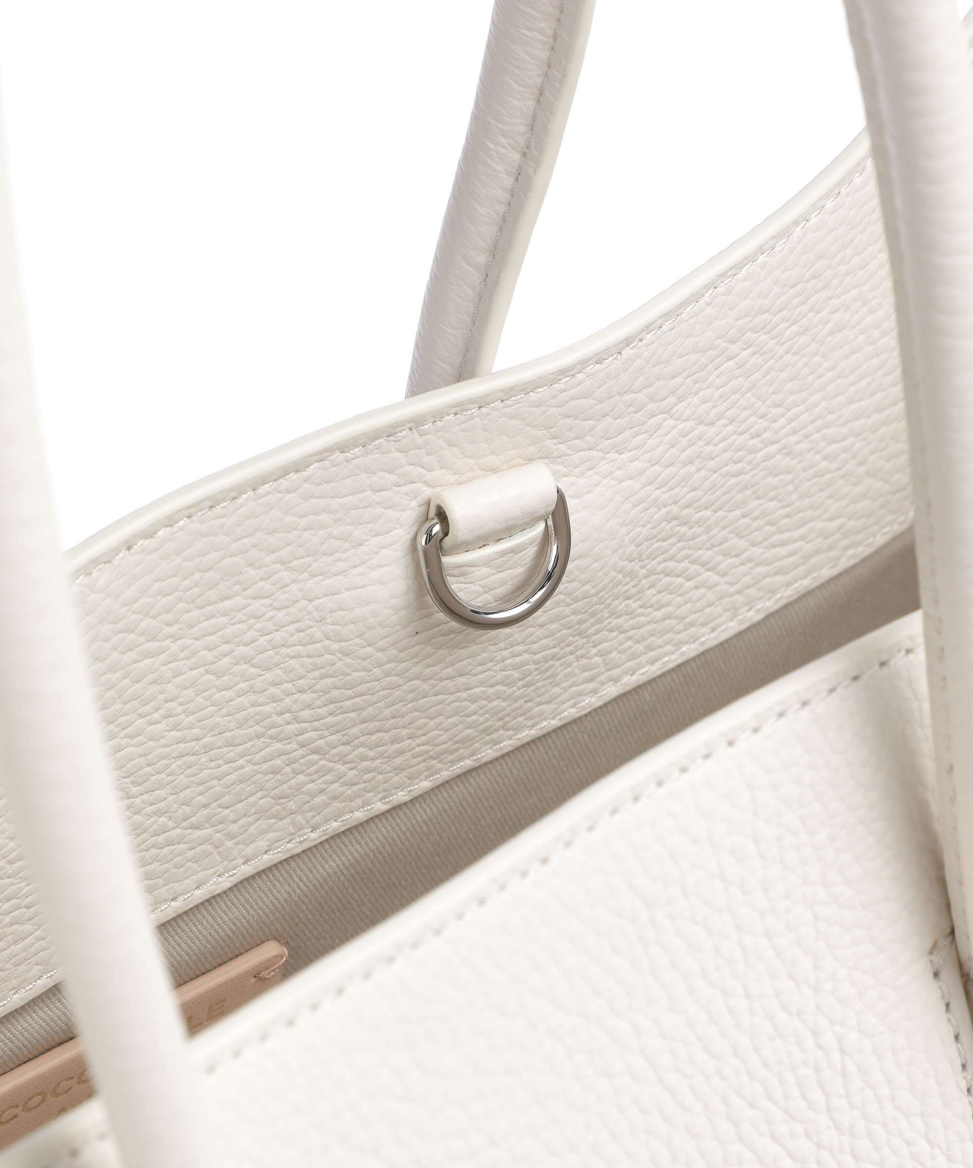 Coccinelle Myrtha Maxi Logo Tote bag blanco