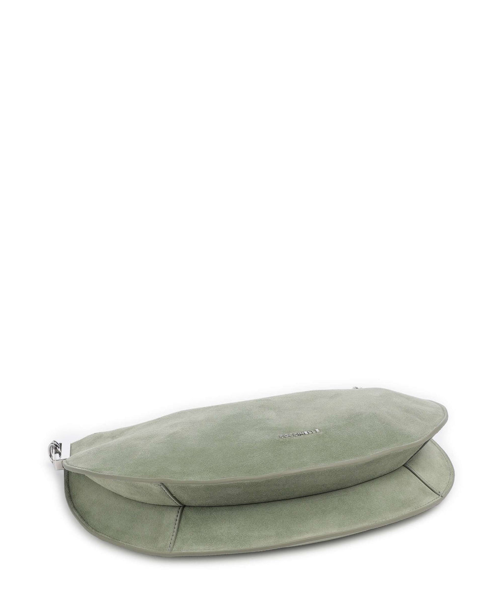 Coccinelle Sunup Suede Hobo bag greenery