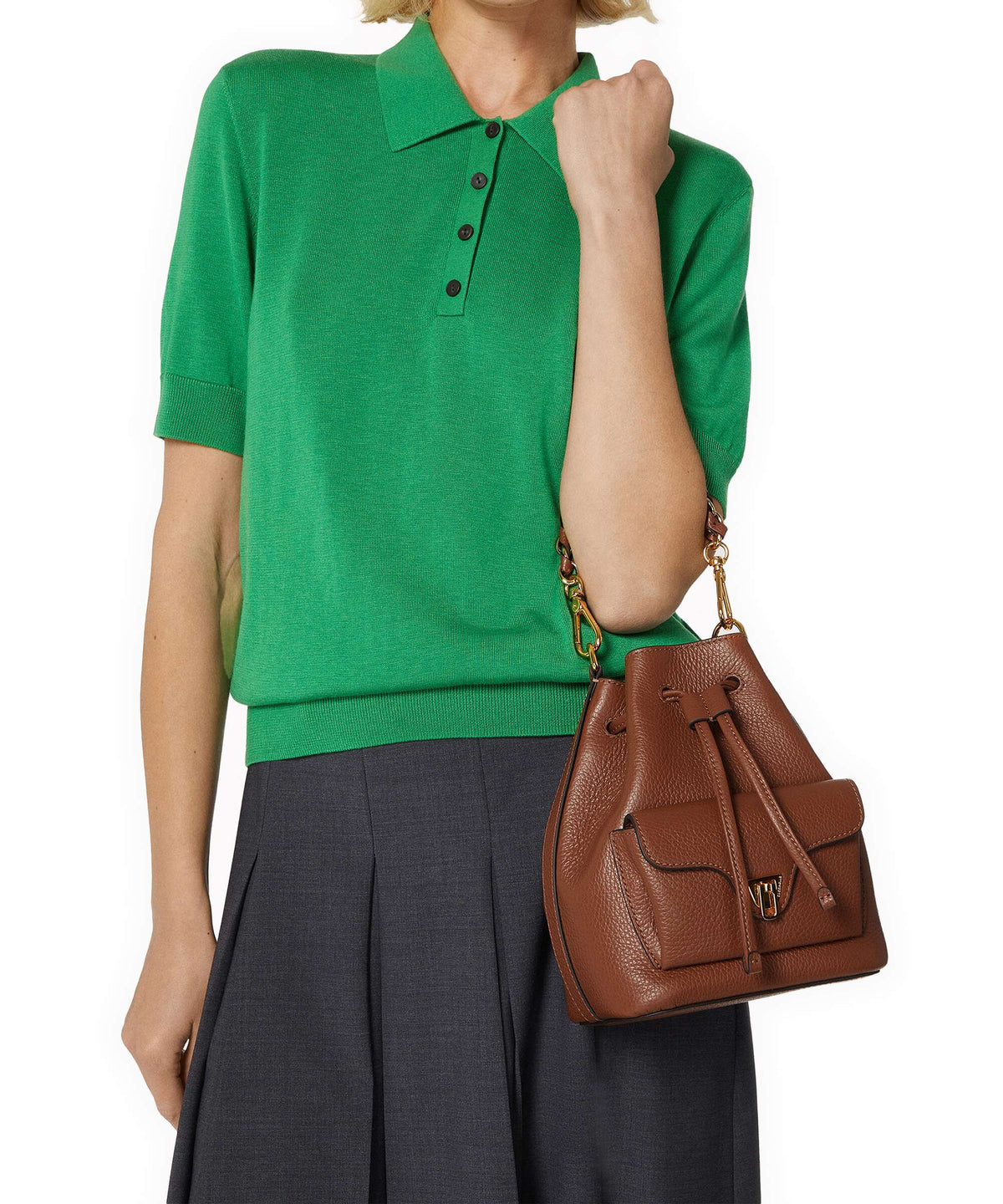 Coccinelle Beat Generation Bucket bag cognac
