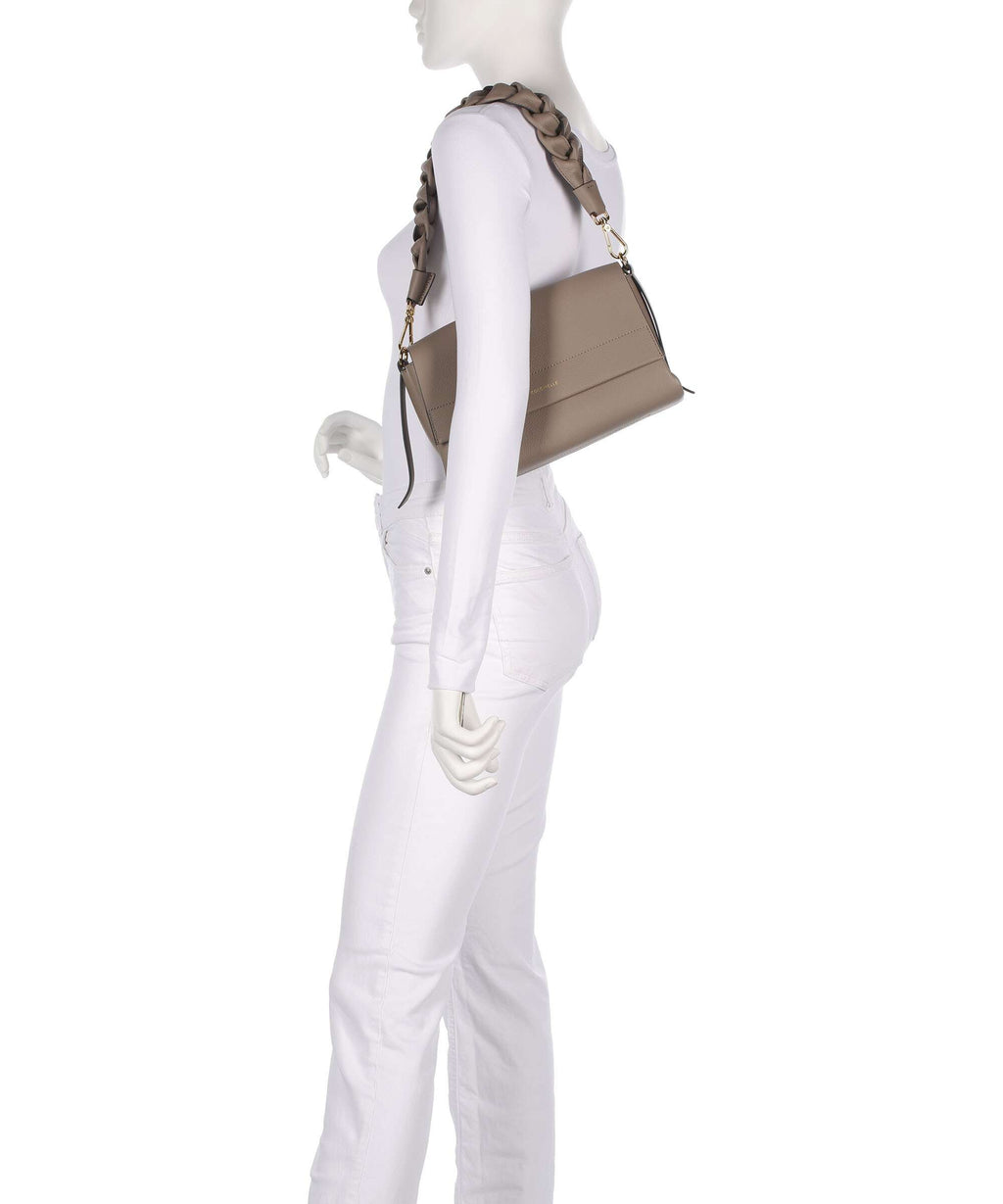 Coccinelle Boheme Grana Double Shoulder bag warm taupe/rosette