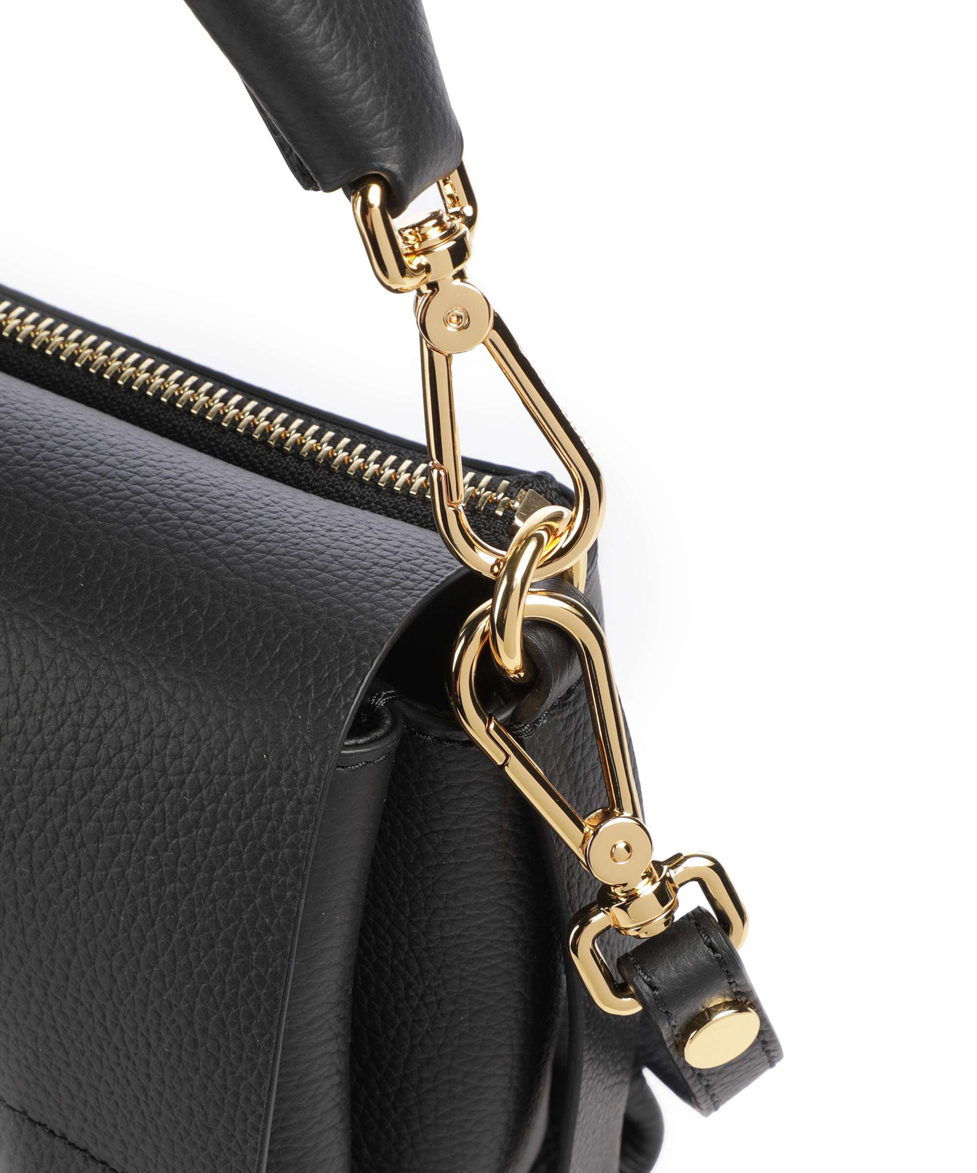 Coccinelle Boheme Grana Double Shoulder bag noir/cognac