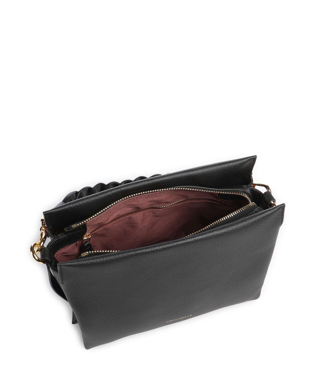 Coccinelle Boheme Grana Double Handbag noir/cognac