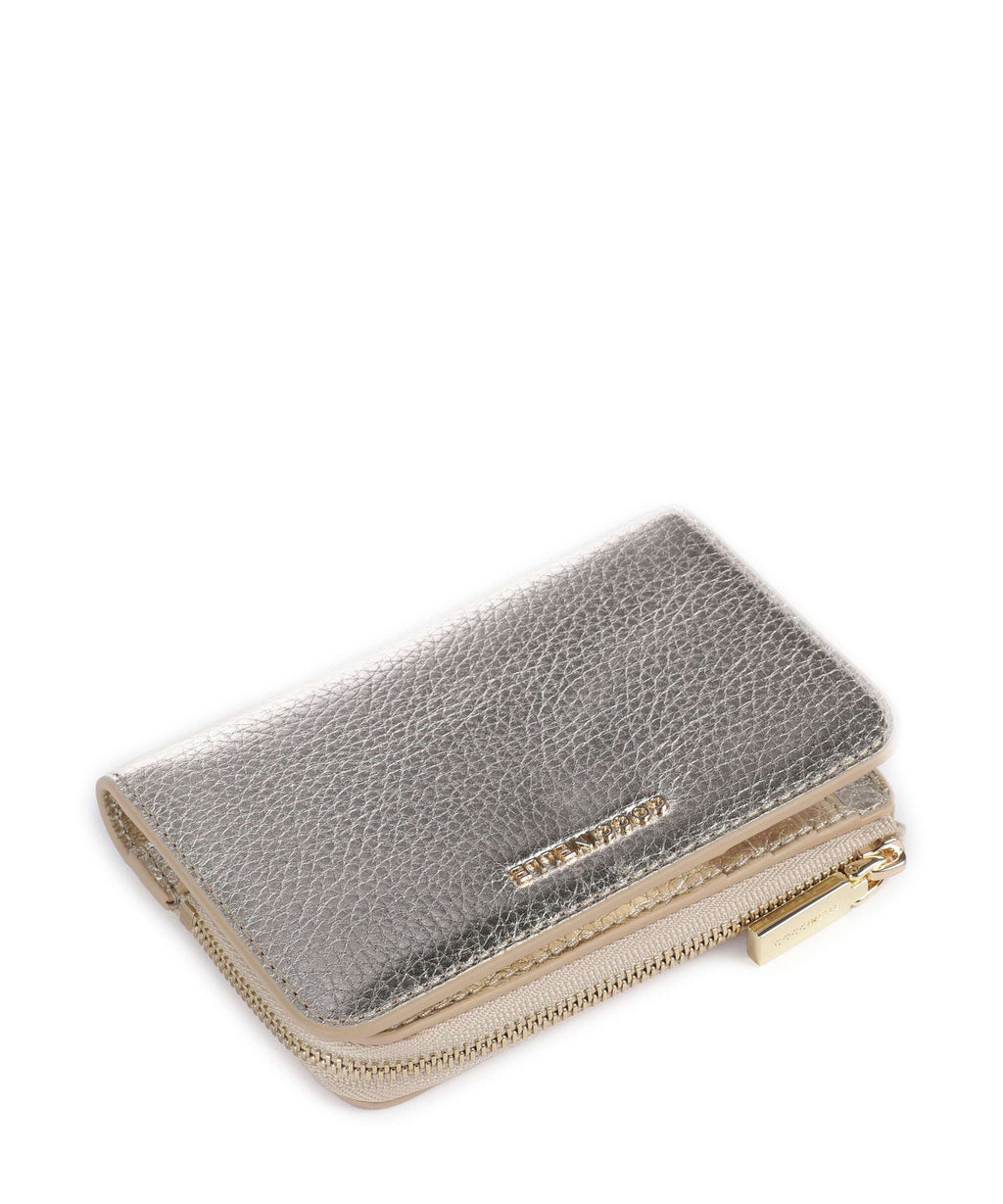 Coccinelle Metallic Soft Wallet pale gold