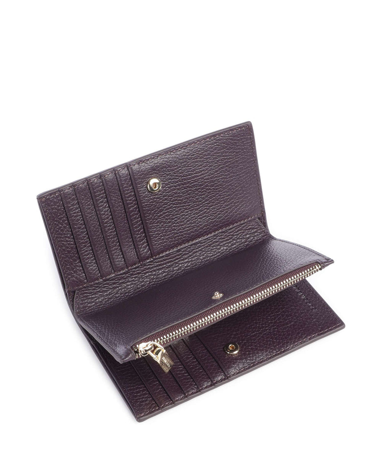 Coccinelle Metallic Soft Wallet prune